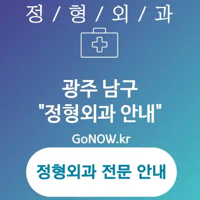 광주 남구 정형외과 최고의 평판을 가진🏅 정형외과🏥 추천 TOP 3 (✅다양한 재활 옵션📈 ✅최적화된 진단 체계🔍 ✅포괄적 진단 서비스🌐)
