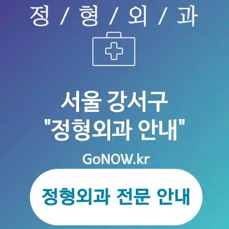 서울 강서구 정형외과 최신 기술이 도입된🔬 정형외과🏥 BEST 5 (✅첨단 진단 기술 적용⚙️ ✅다양한 치료 옵션 선택🔧 ✅포괄적 치료 체계🌐)