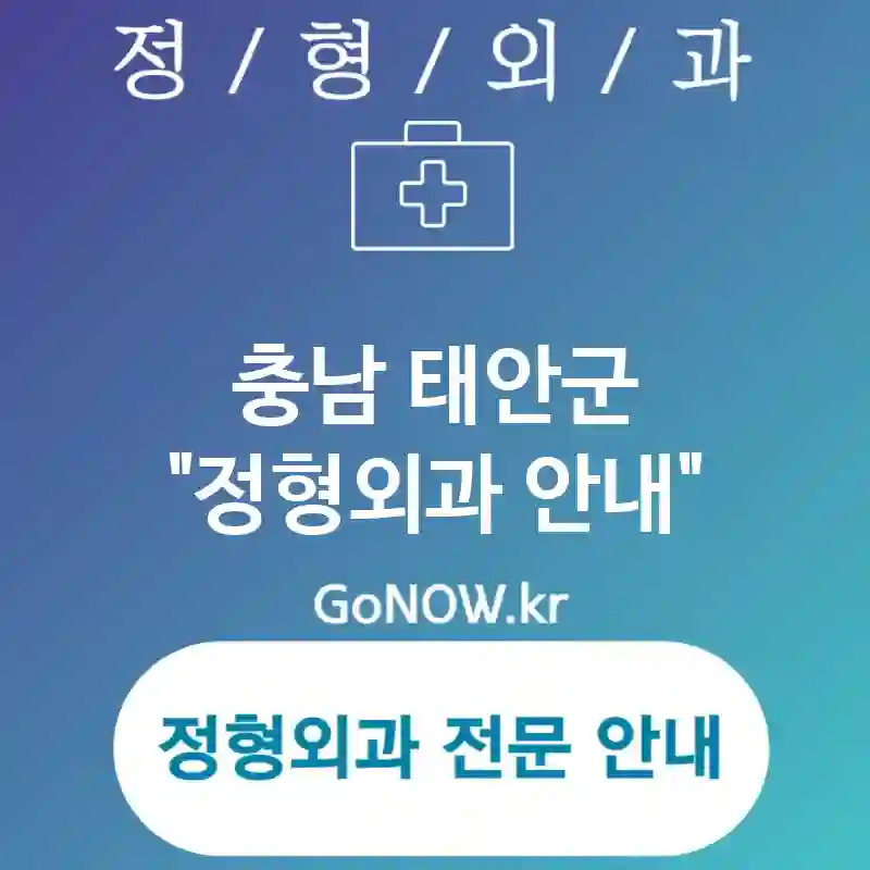충남 태안군 정형외과 평가가 좋은🌟 정형외과🏥 추천 1곳 (✅환자 맞춤 치료💖 ✅안전한 수술 환경🔒 ✅친절한 상담 서비스😊)