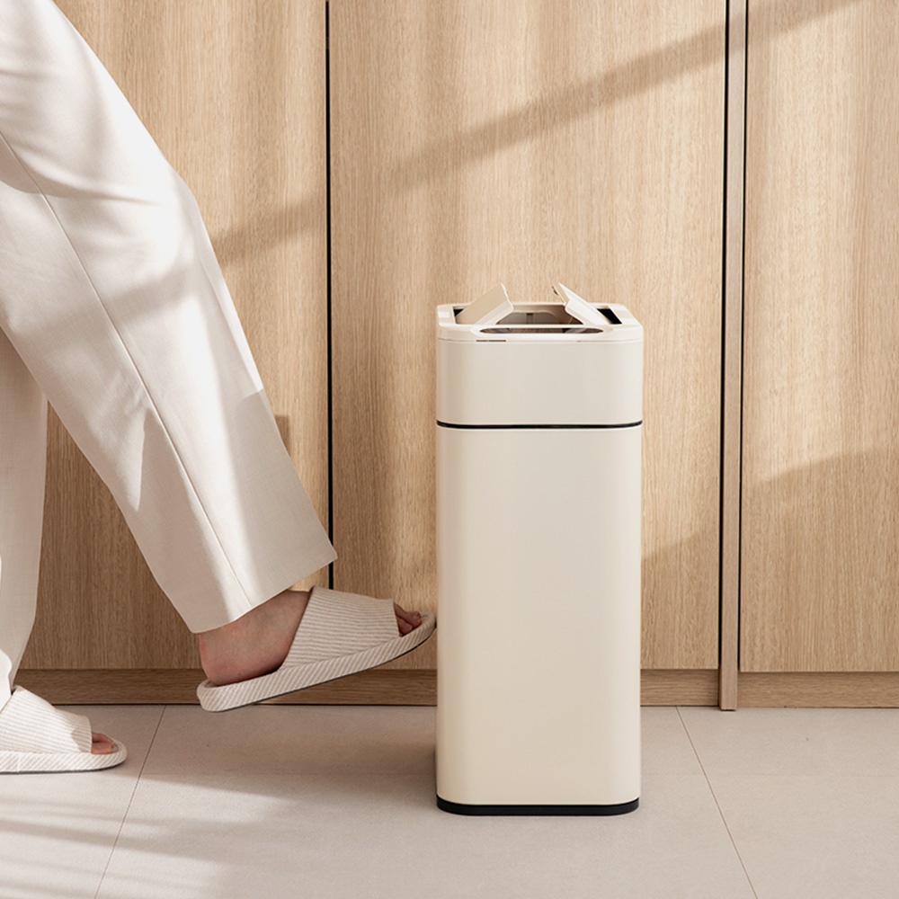 [단독] 스마트 자동 센서 냄새차단 기저귀 쓰레기통 20L 대용량 종량제 호환 휴지통, 육아 필수템으로 추천