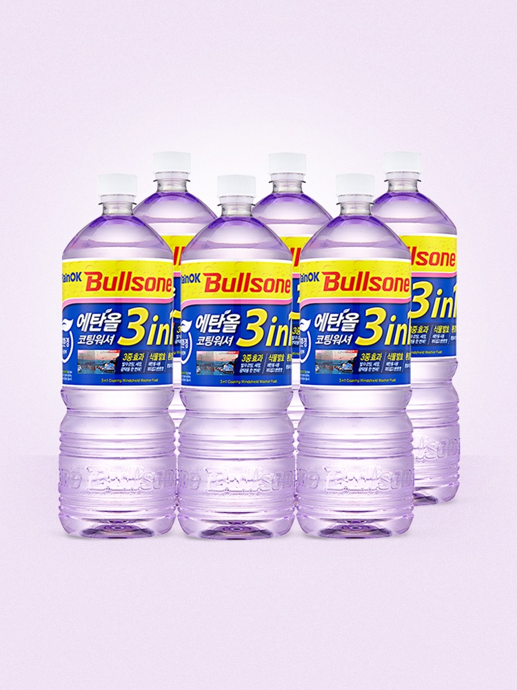 [불스원] 레인OK 에탄올 3in1 코팅 워셔액 1800ml 6개 사용 후기, 모든 자동차 소유자 필수템