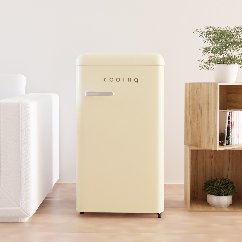 쿠잉 레트로 미니냉장고 REF-S92, 소형 원룸 사무실 필수템으로 인정