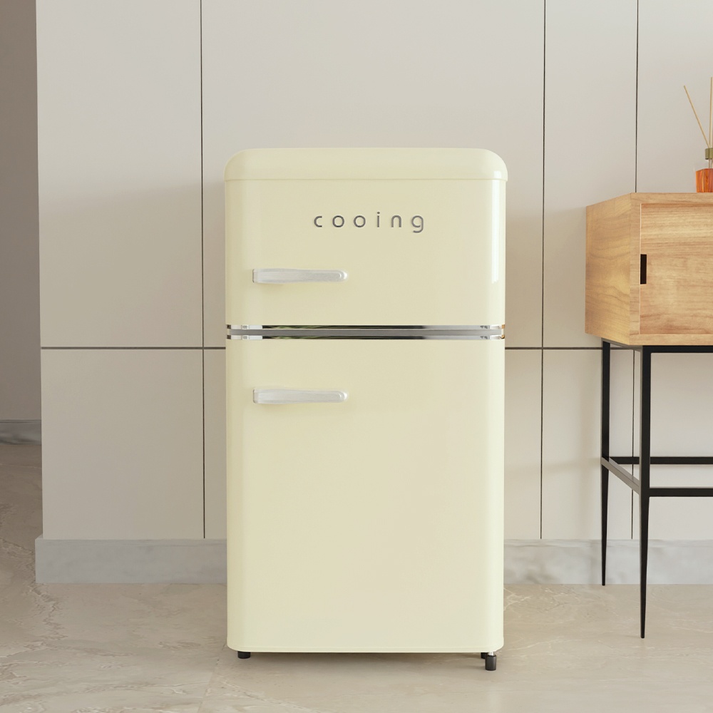 [쿠잉 레트로 미니냉장고 REF-D85] 솔직 사용 후기, 신혼 필수템 인정